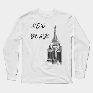 New York - Empire State Building Long Sleeve T-Shirt